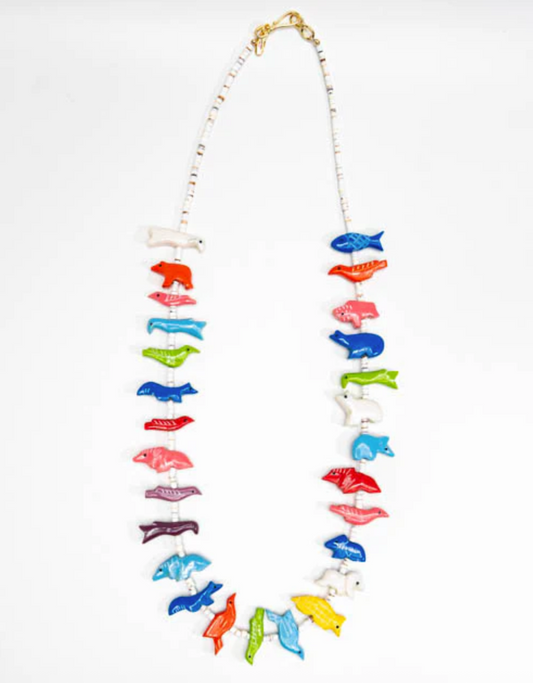 Long Mixed Fetish Necklace