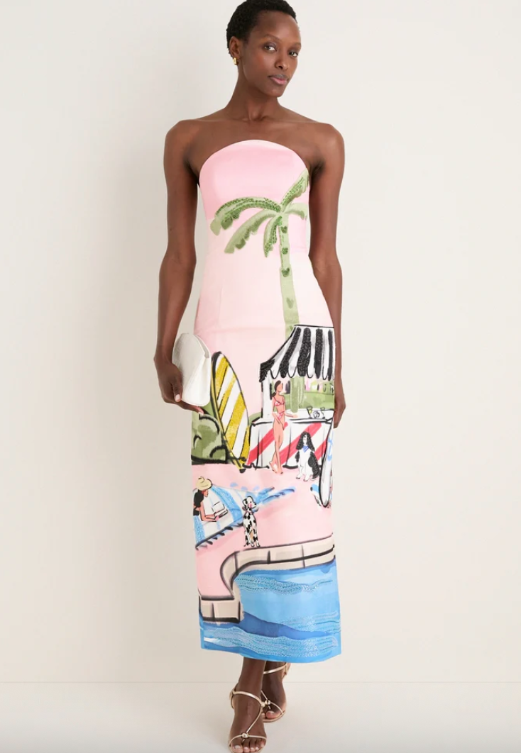 Ava Bustier Midi Dress