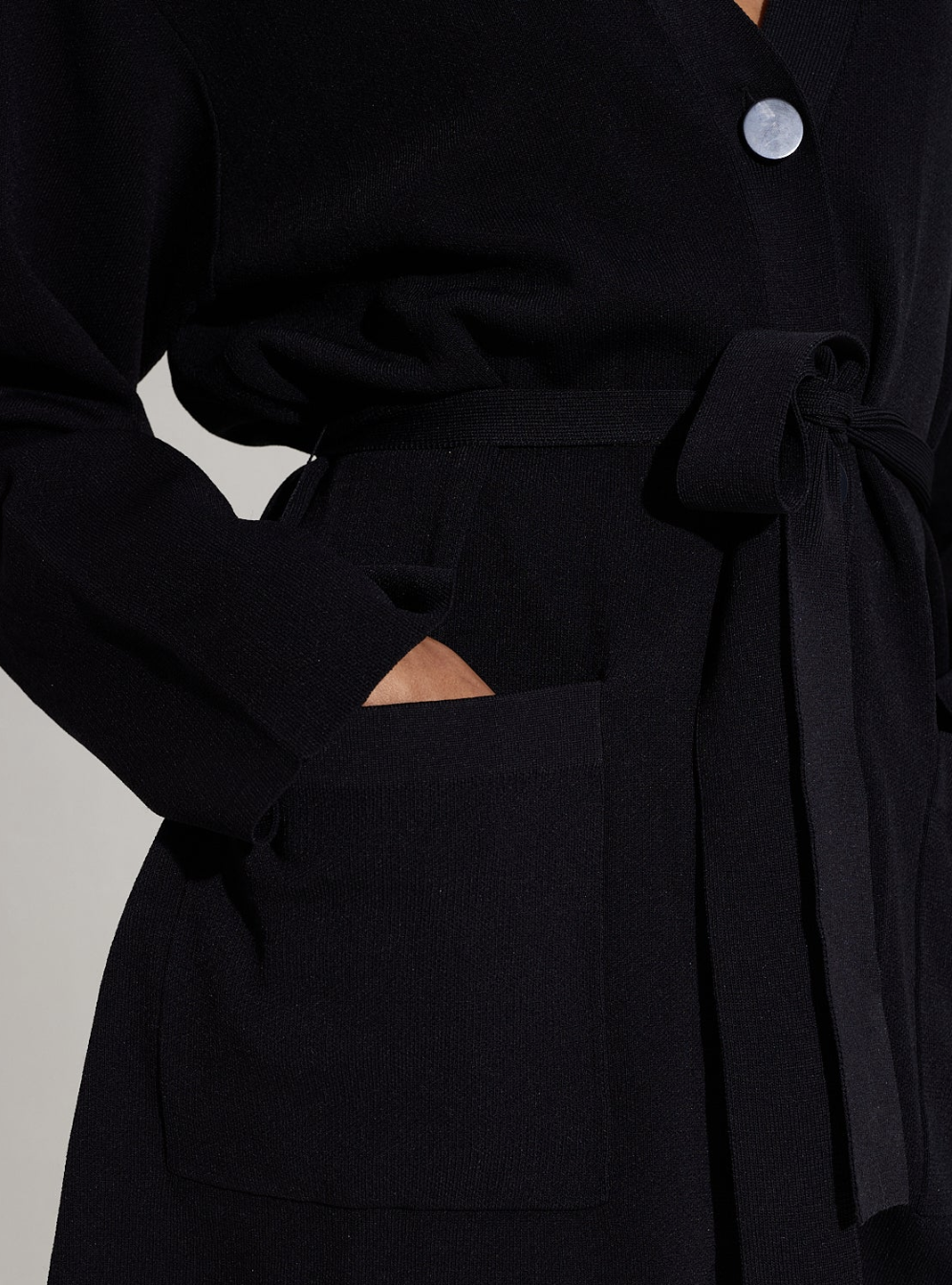 Max Belted Knit Cardigan