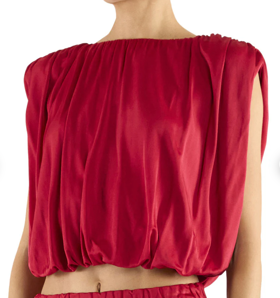 Brian Jersey Ruched Top