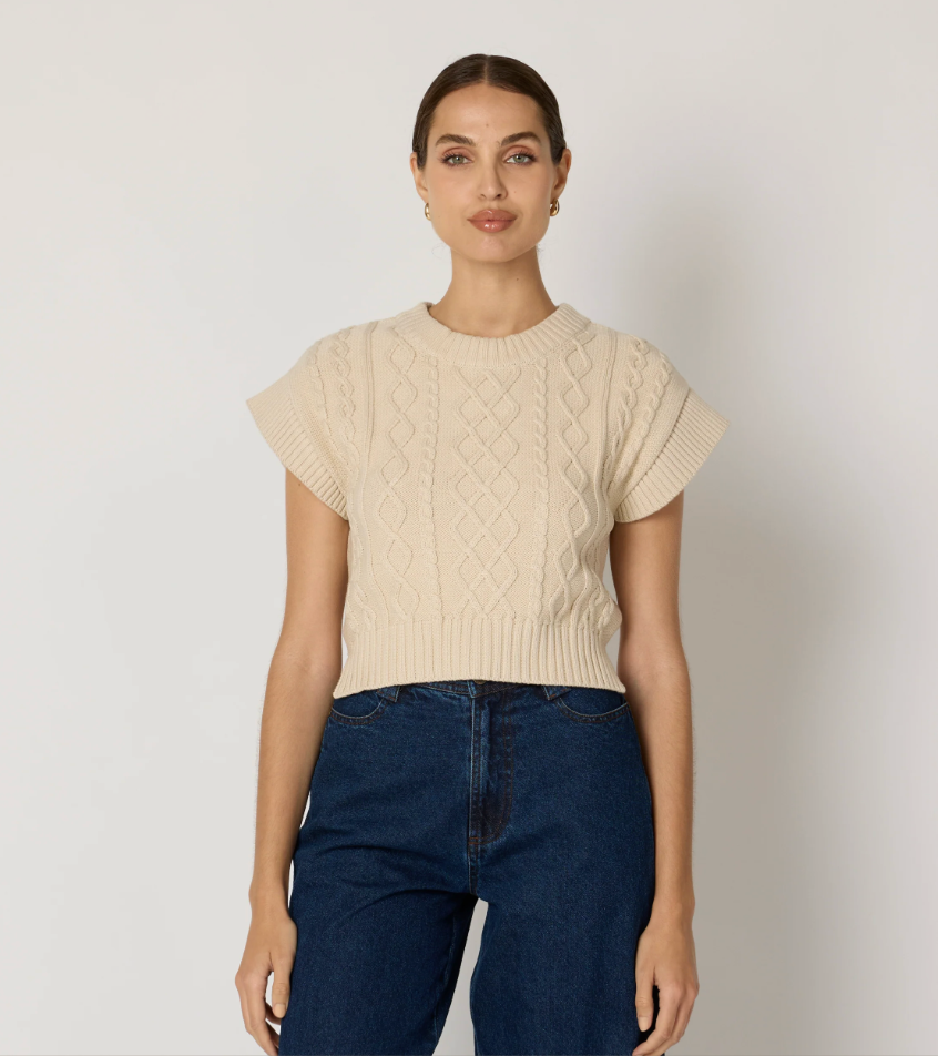 Gigi Cropped Sweater Vest