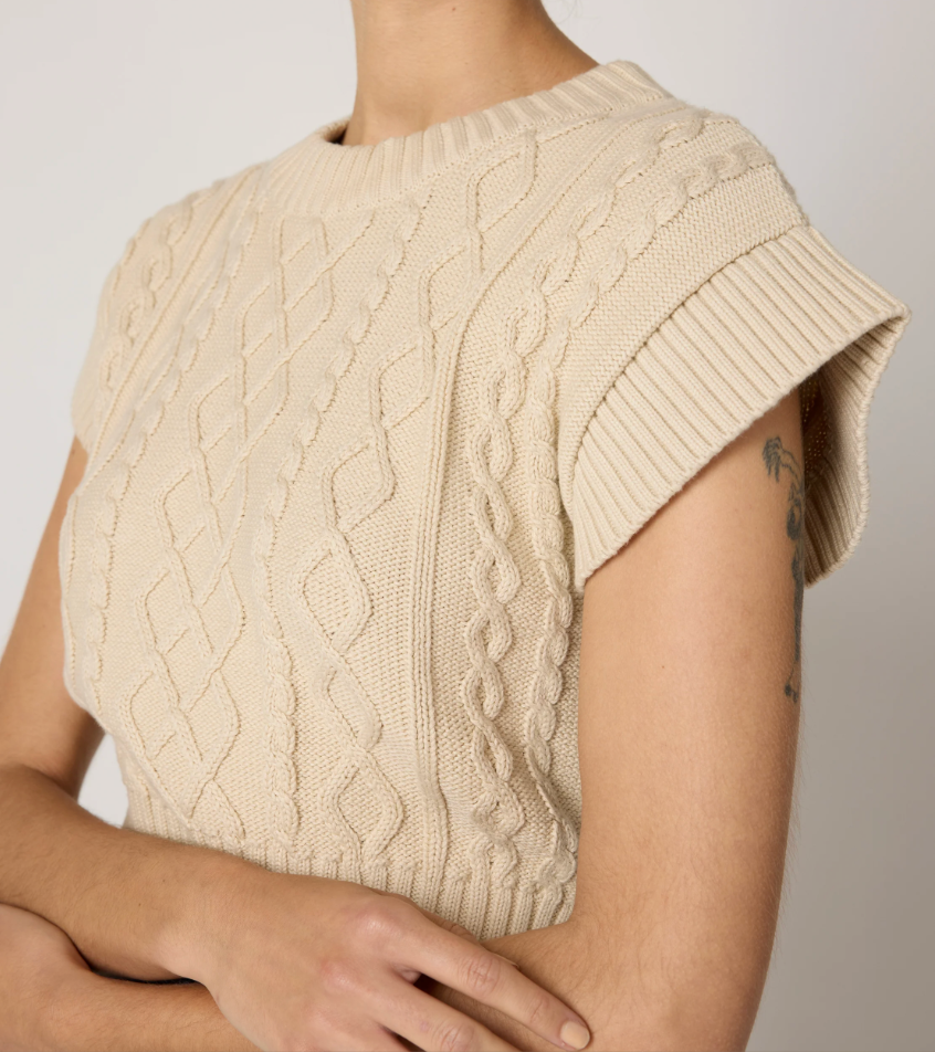 Gigi Cropped Sweater Vest
