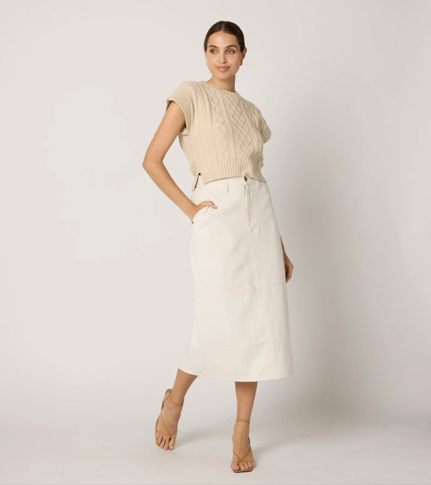 Gigi Cropped Sweater Vest