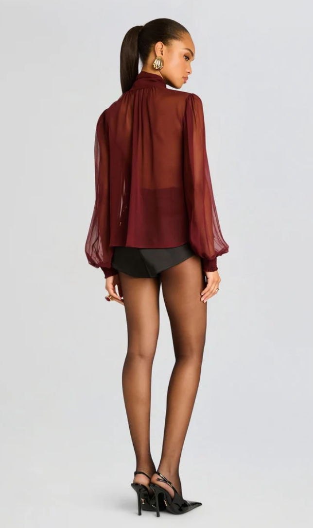 Hasli Silk Chiffon Top