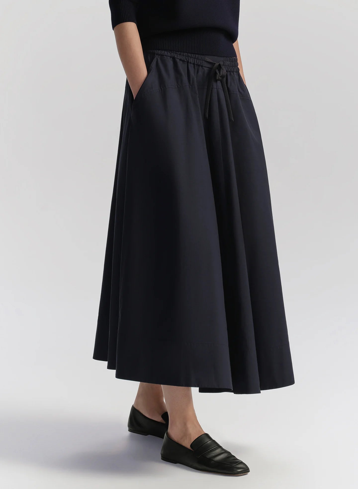 Remy Drawstring Midi Skirt