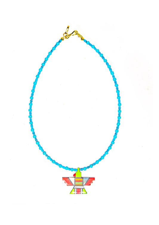 Small Thunderbird Inlay Necklace