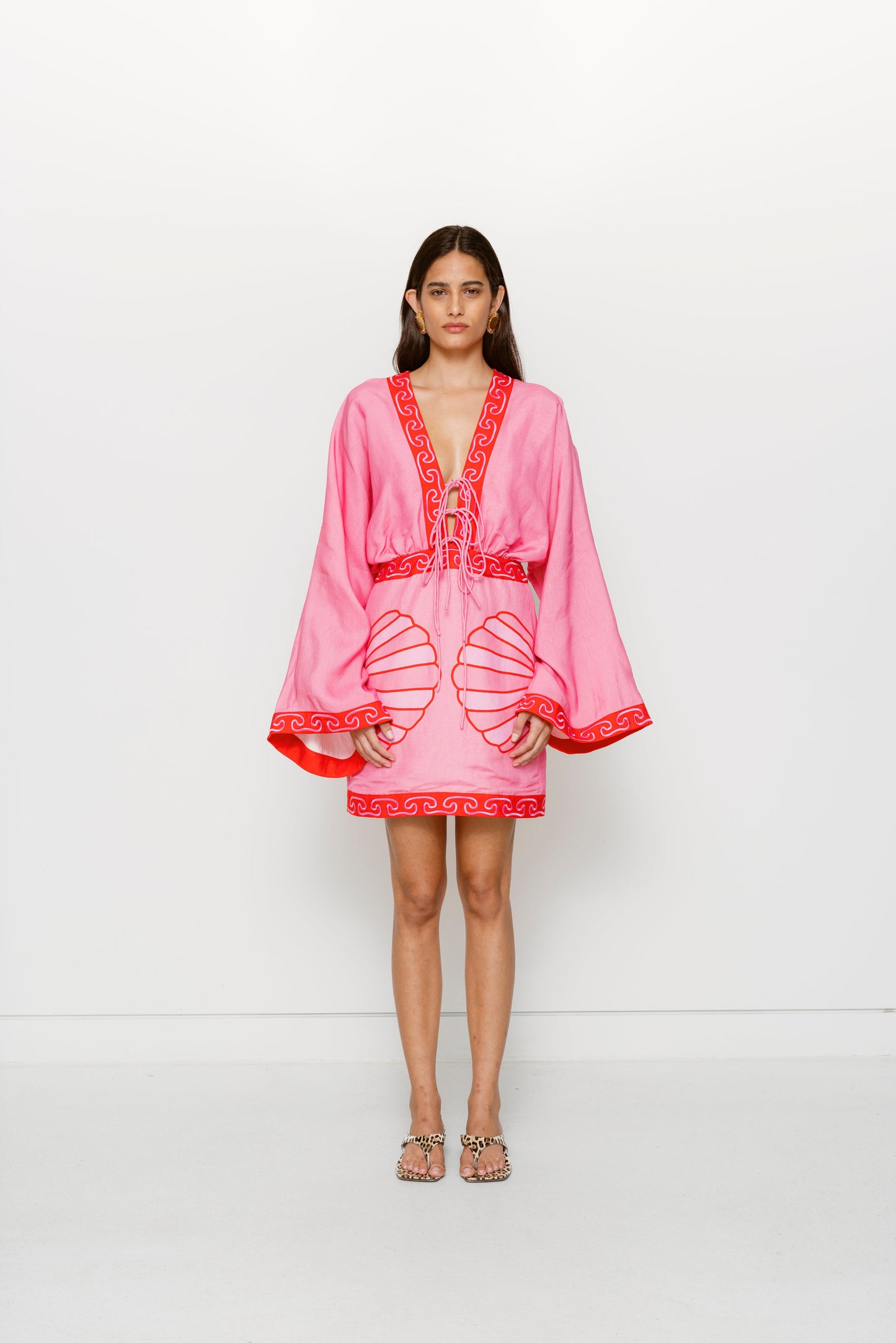 Concha Long Sleeve Mini Dress