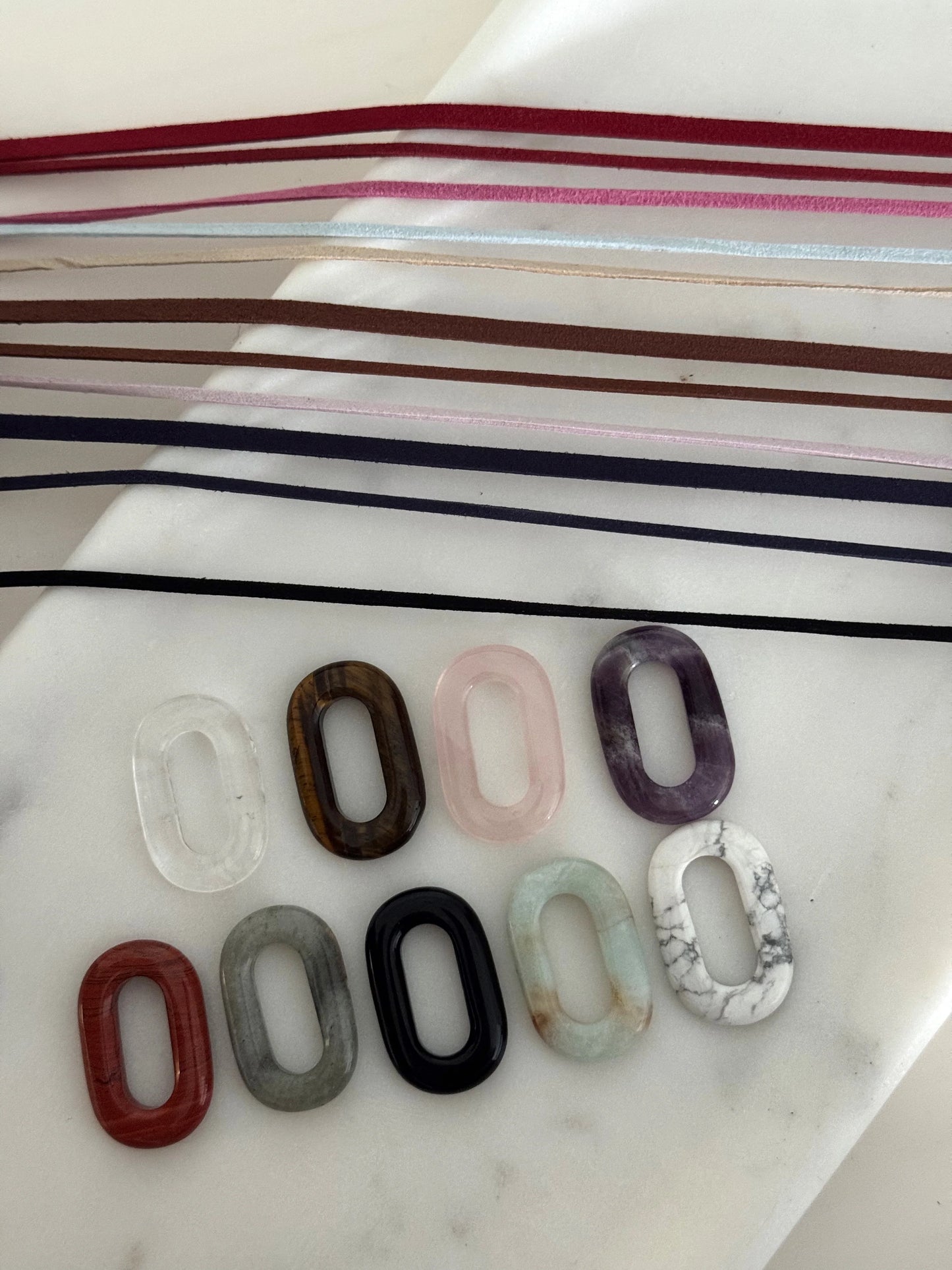 Stone on Suede Necklace