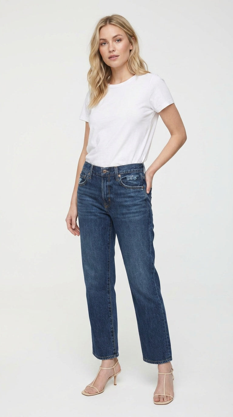 Issa Ankle Mid Rise Relaxed Ankle Straight