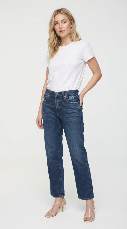 Issa Ankle Mid Rise Relaxed Ankle Straight