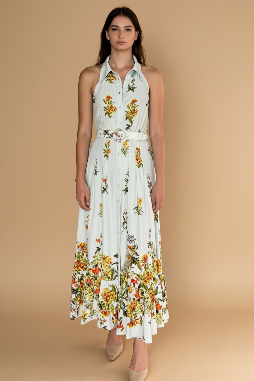 Amya Halter Maxi Dress