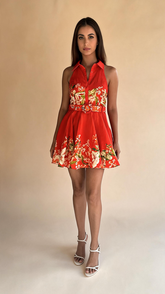 Hibi Dress With Buckle Belt