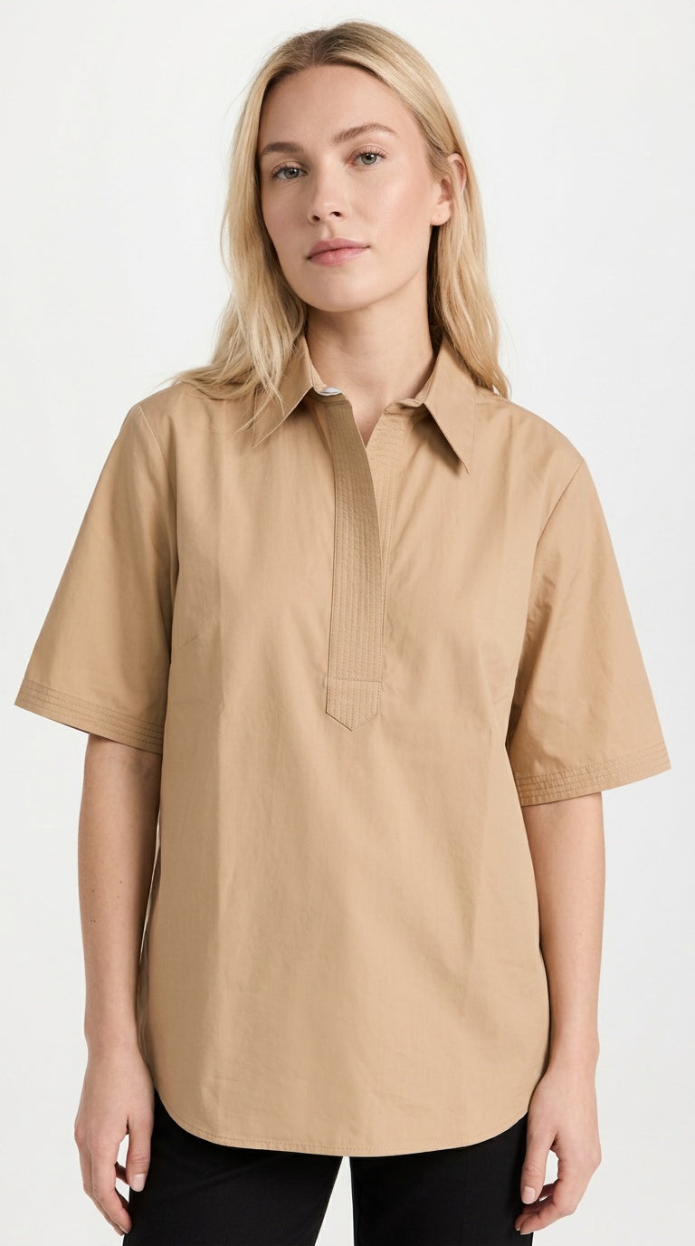 Split Neck Top