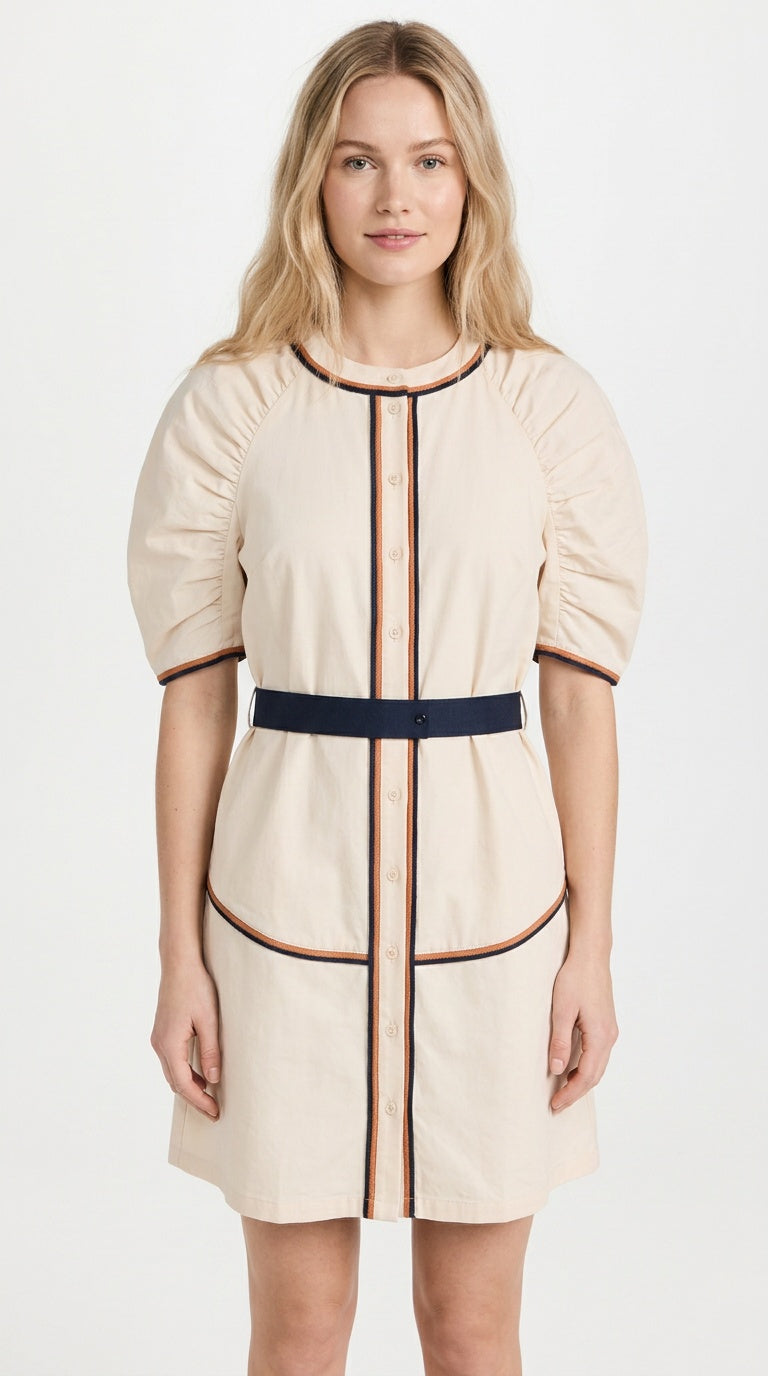 Never A Wallflower Solstice Short Dress - Bone