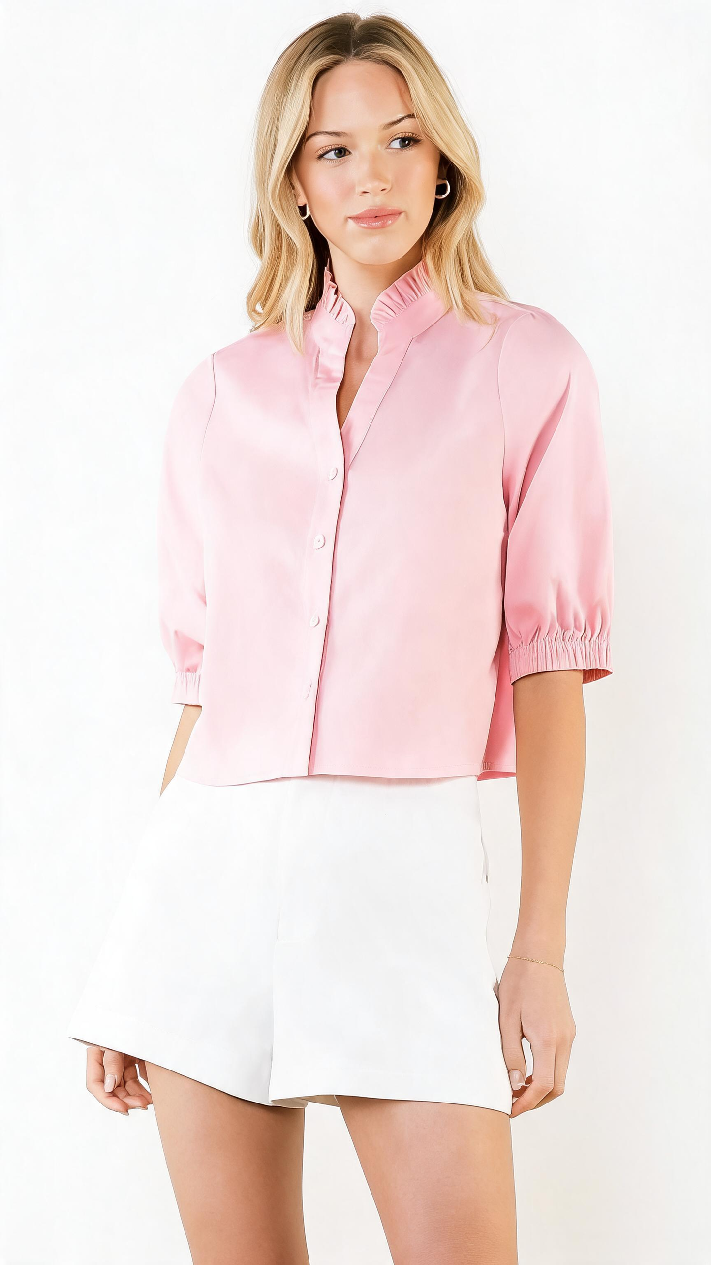 Kendall Short Sleeve V-Neck Top