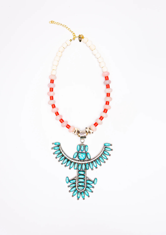 Turquoise Firebird Necklace