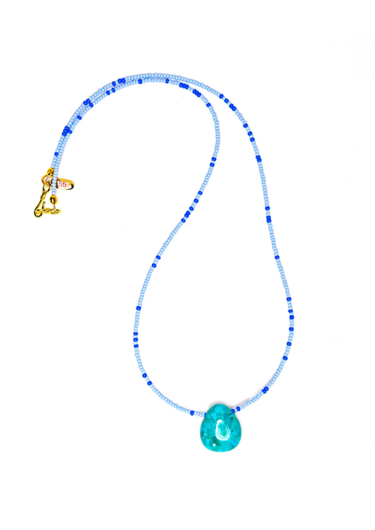 Turquoise Triangle Drop Necklace
