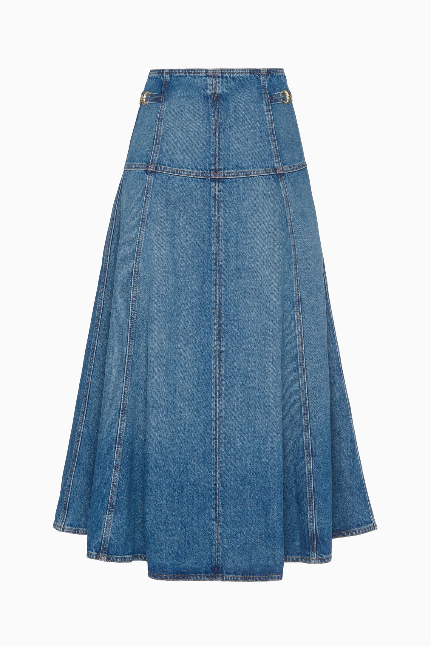 The Brigette Denim Midi Skirt