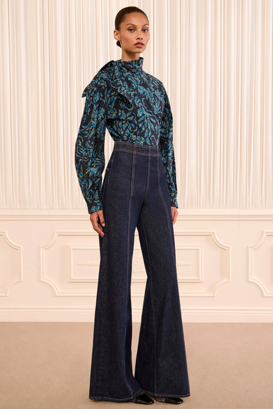The Bianca Wide Leg Seamed Jean