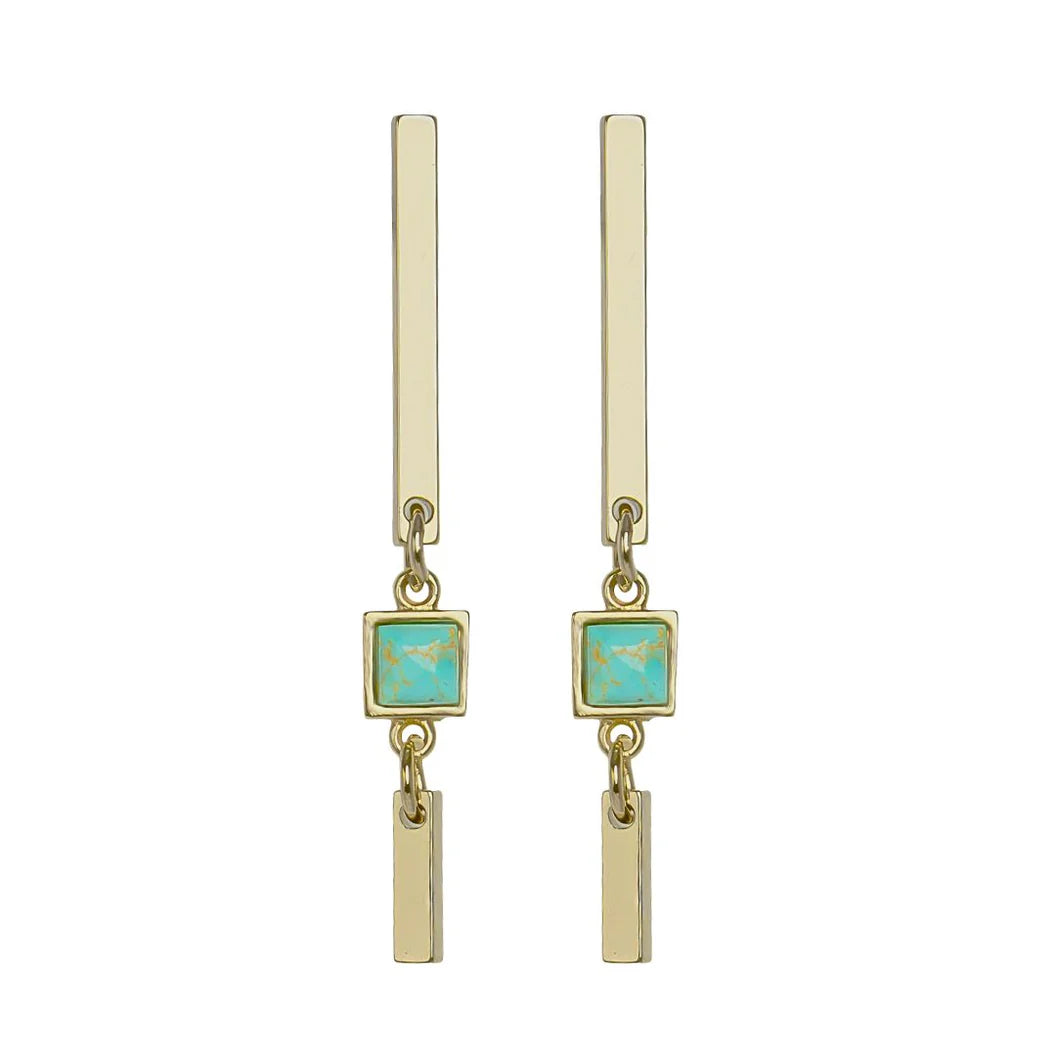 Dorene Turquoise Double Decker Drop