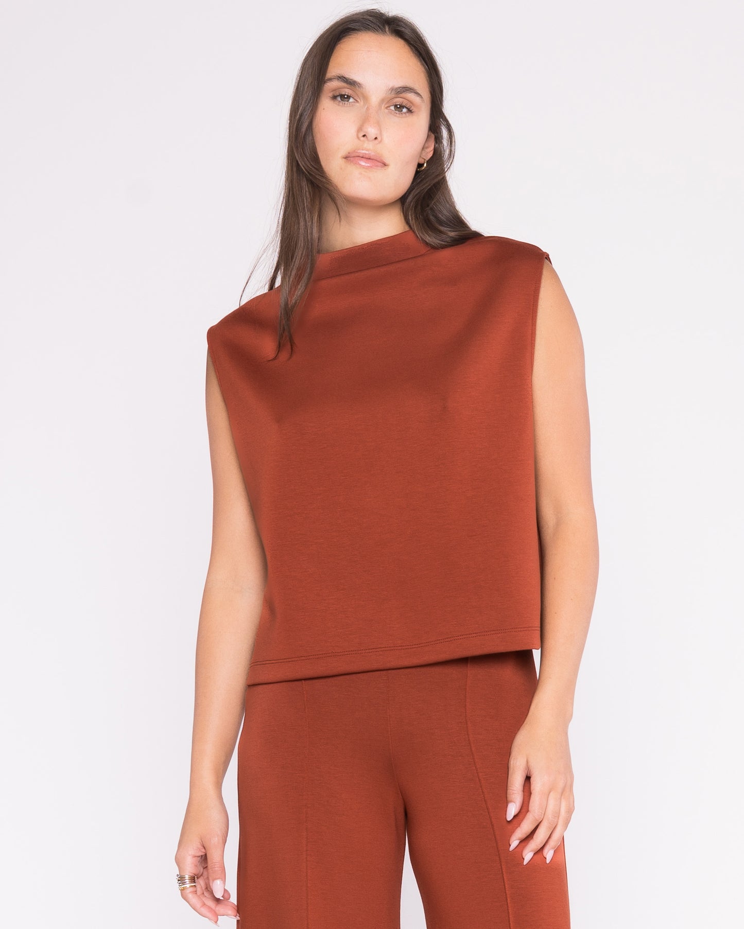 Scuba Cowl Neck Top