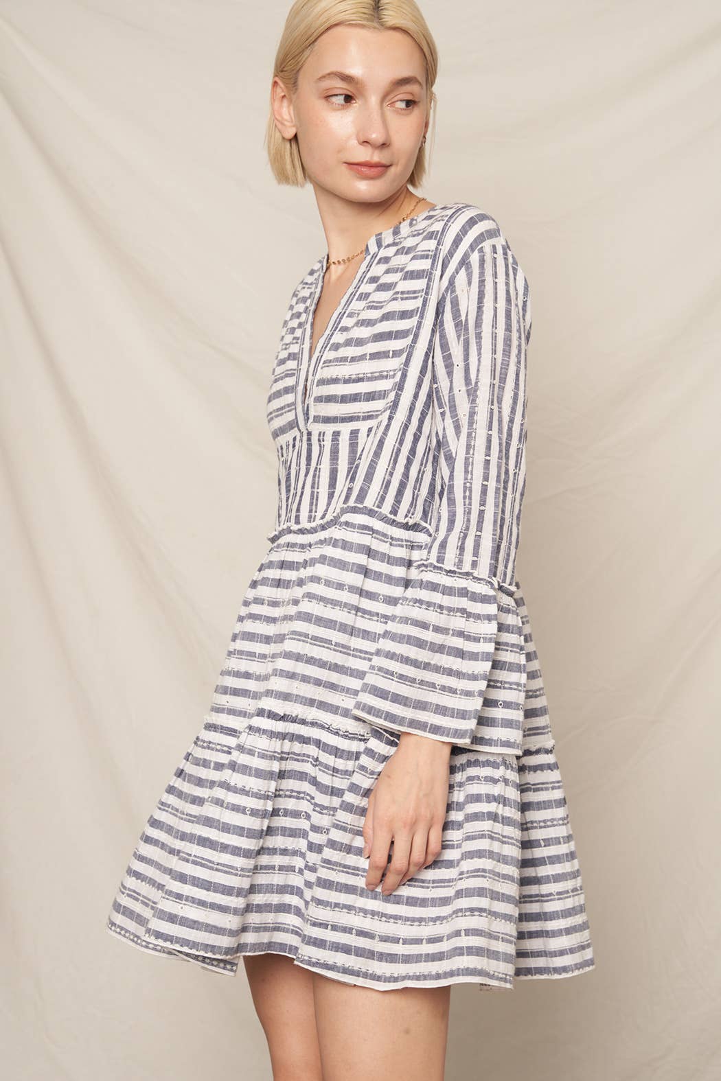 Daisy 3/4 Sleeve Mini Dress
