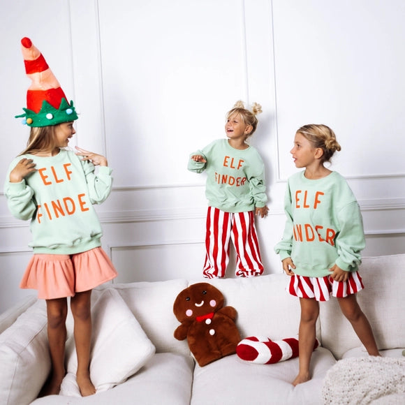 Kids Elf Finder Oversized Drop Shoulder Pullover