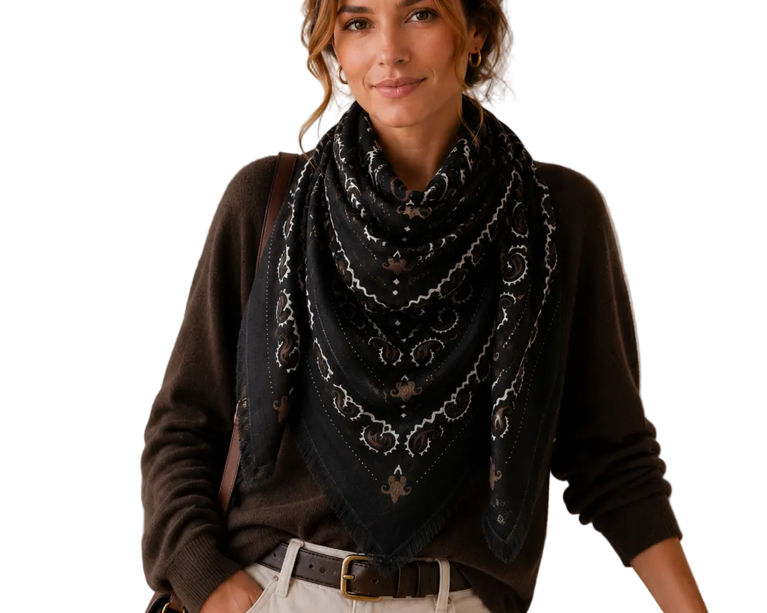 Large Woolen Square Bandana