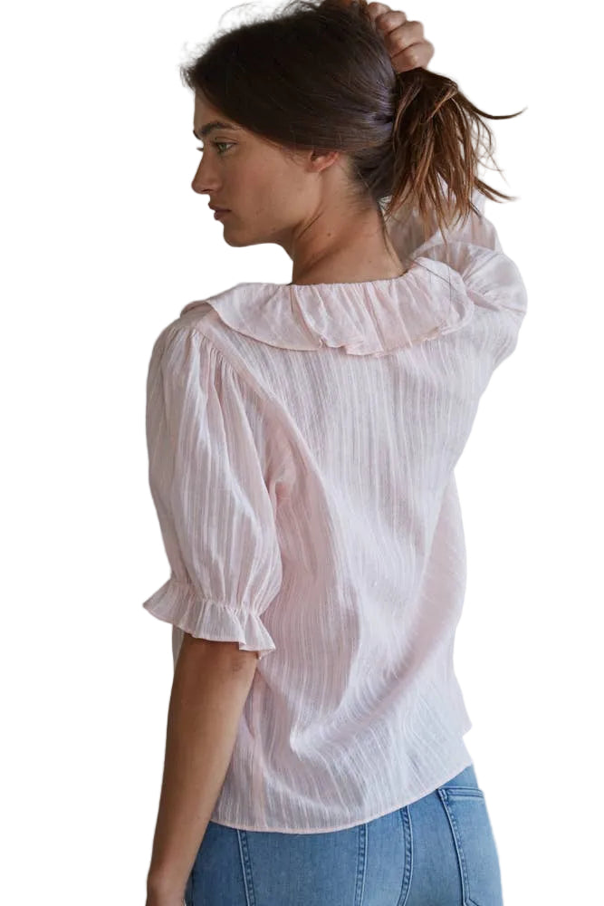 Lillie Buttondown V-Neck Top