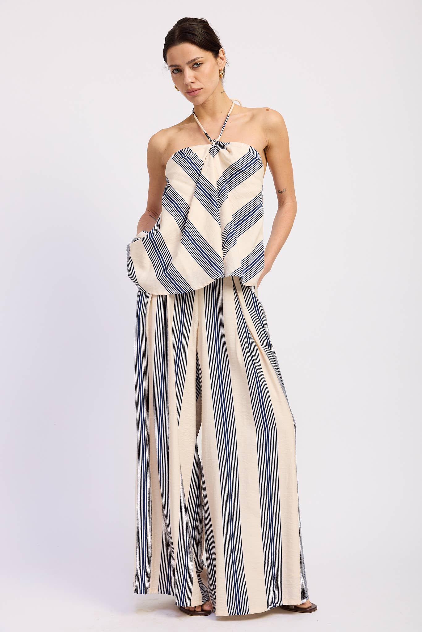 Julia Colorblock Halter Top