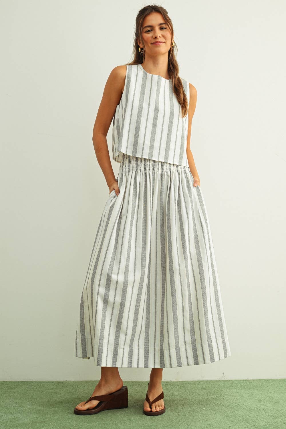 Ellie Striped Crop Top