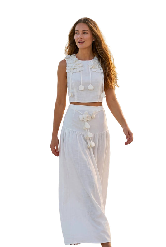Sam Floral Crop Top and Skirt Set