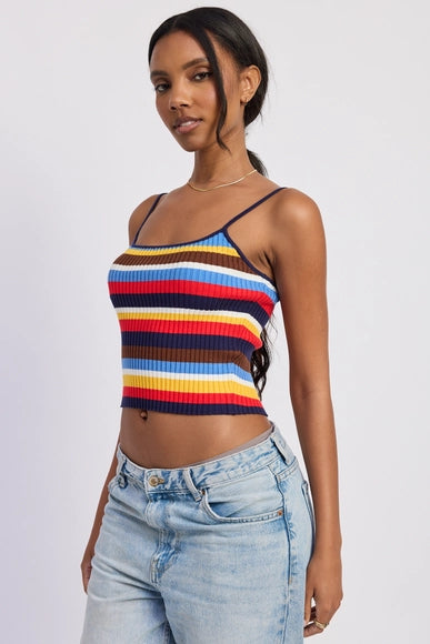 Tiffani Striped Knit Cami