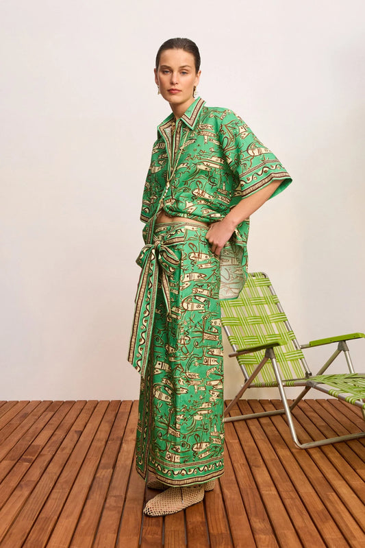 Fish Sticks Sarong Skirt