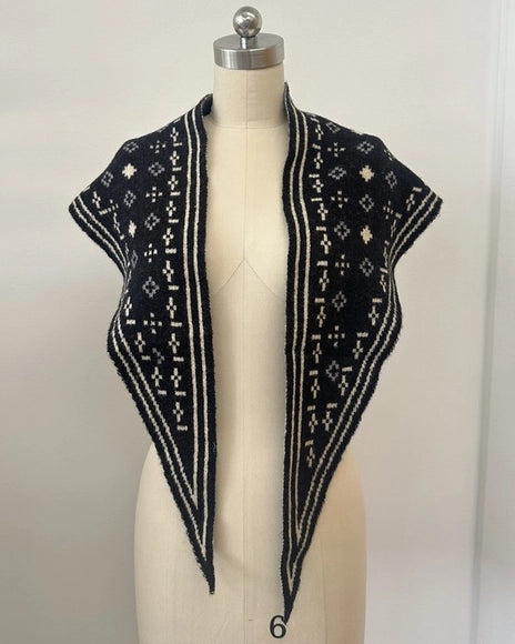 Foulard Knit Triangle Scarf