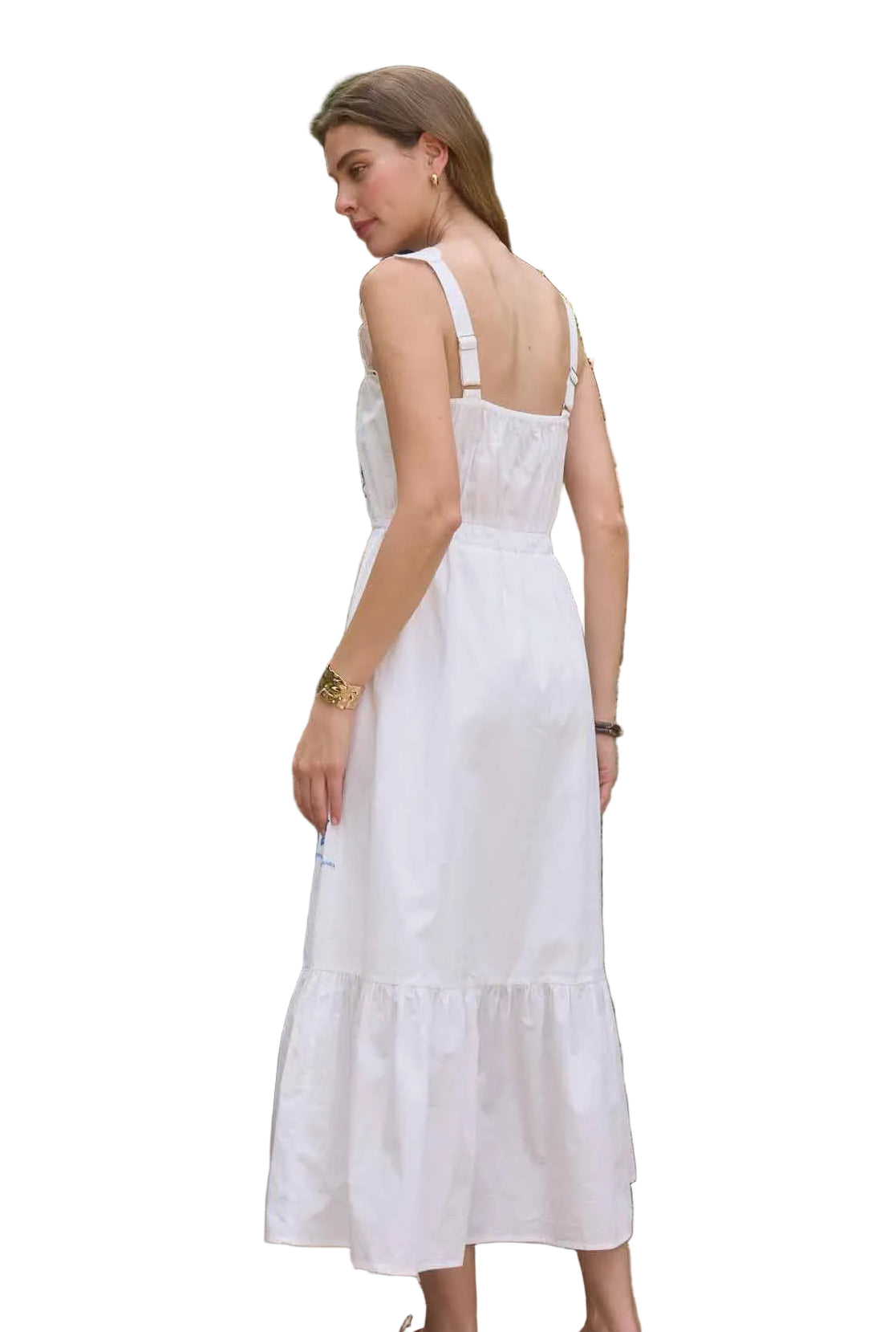 Savanna Scallop Detail Midi Dress