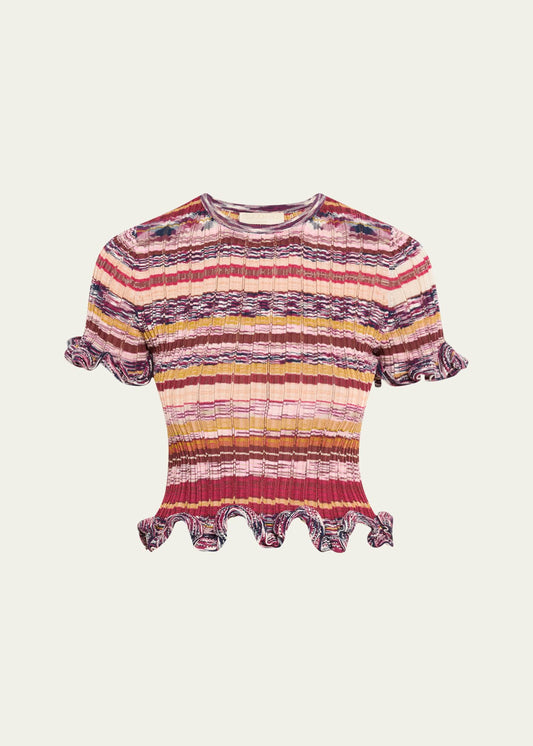 Miya Short Sleeve Knit Top