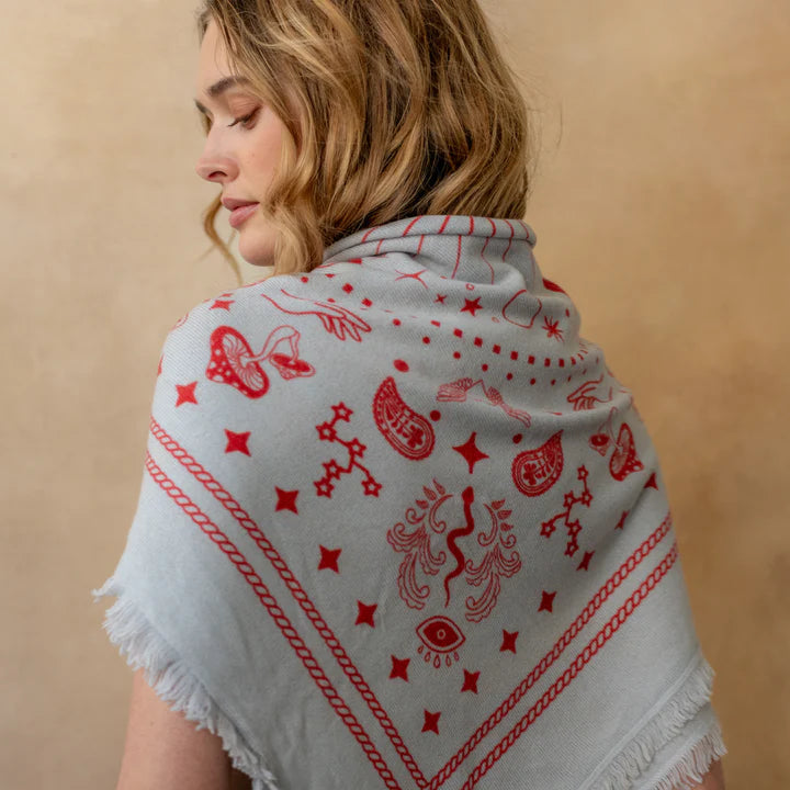Cosmic Cashmere Bandana Sweater Wrap