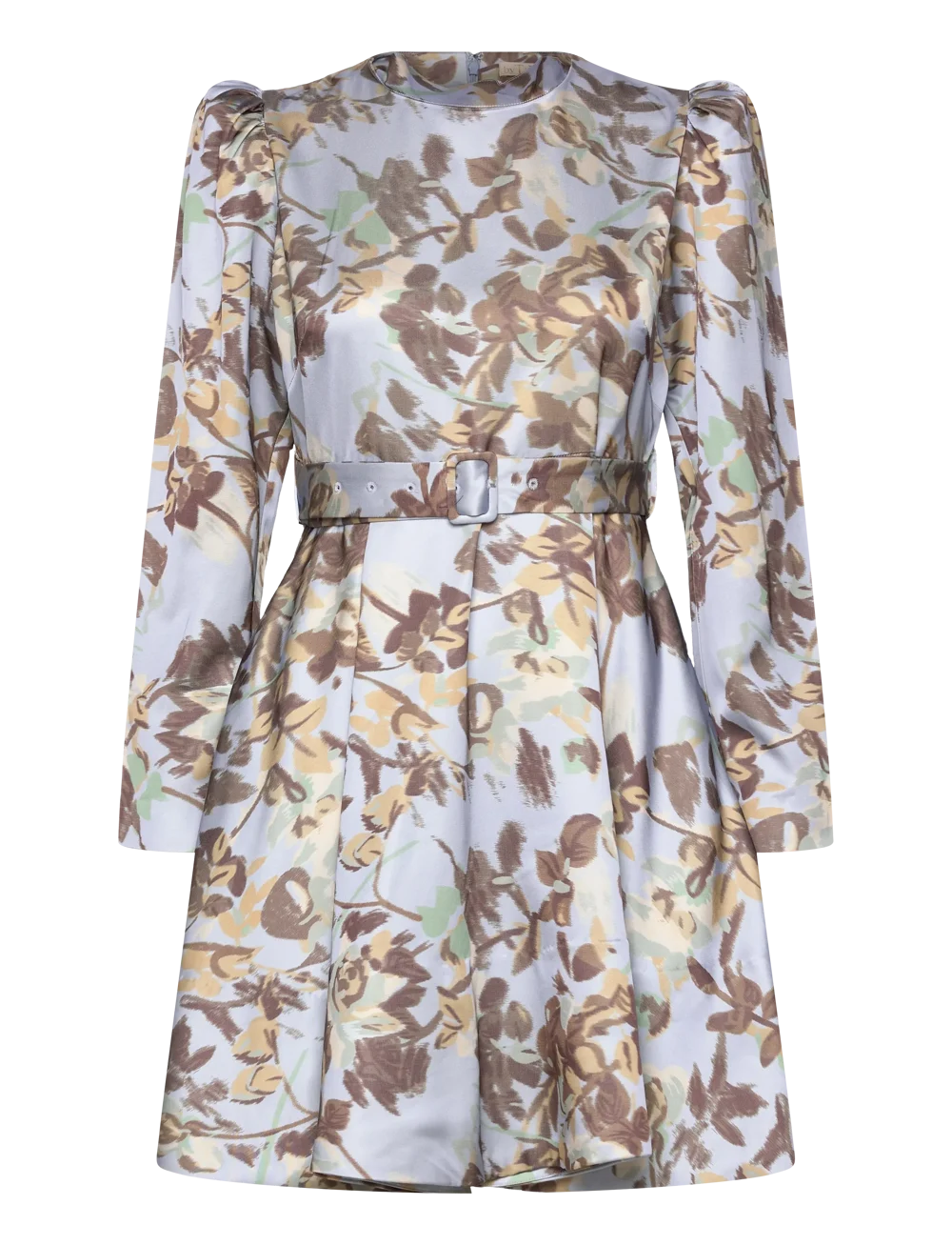 Tailored Satin Belted Dress