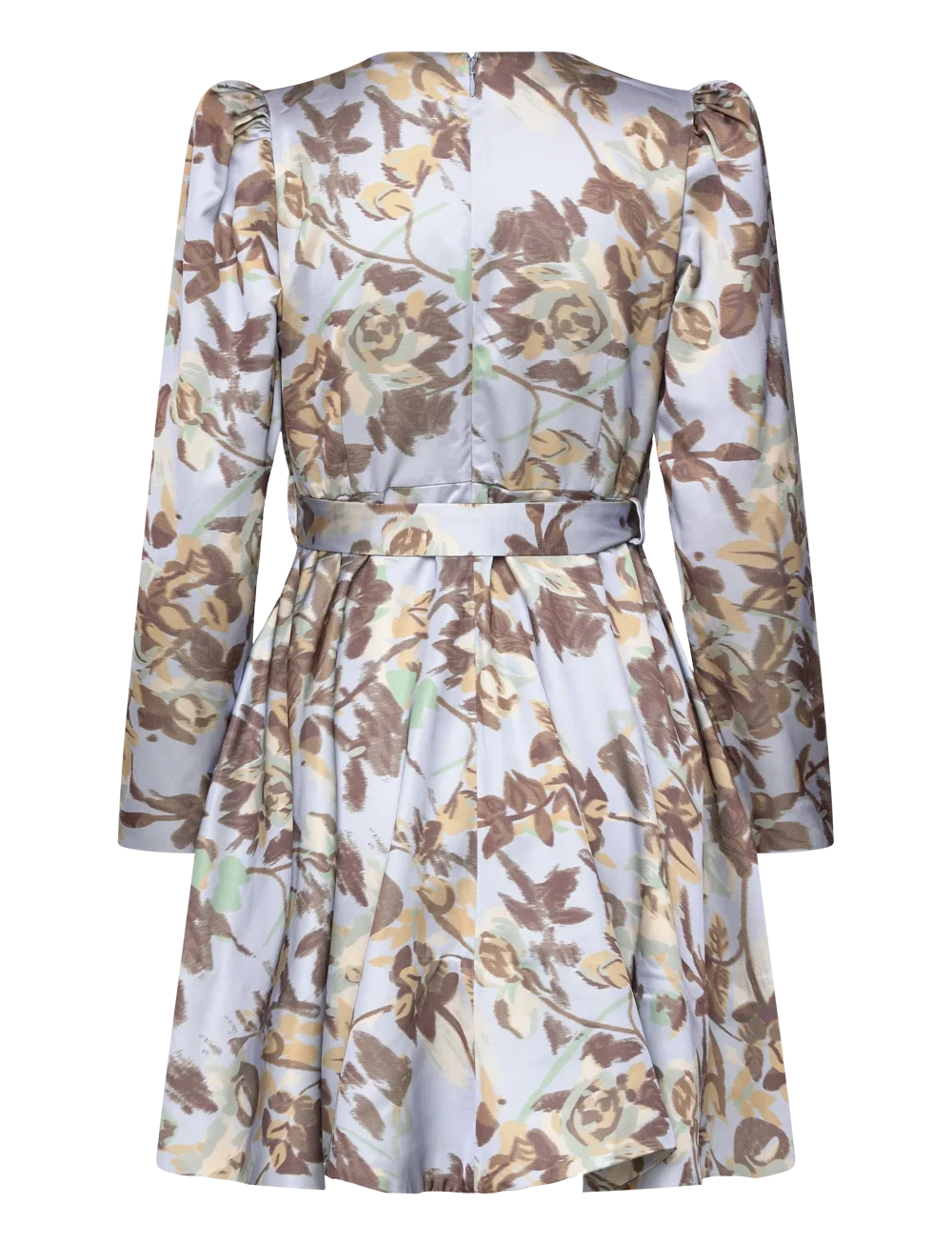 Tailored Satin Belted Dress