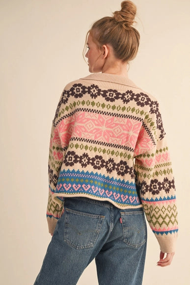 Fair Isle Sweater Cardigan
