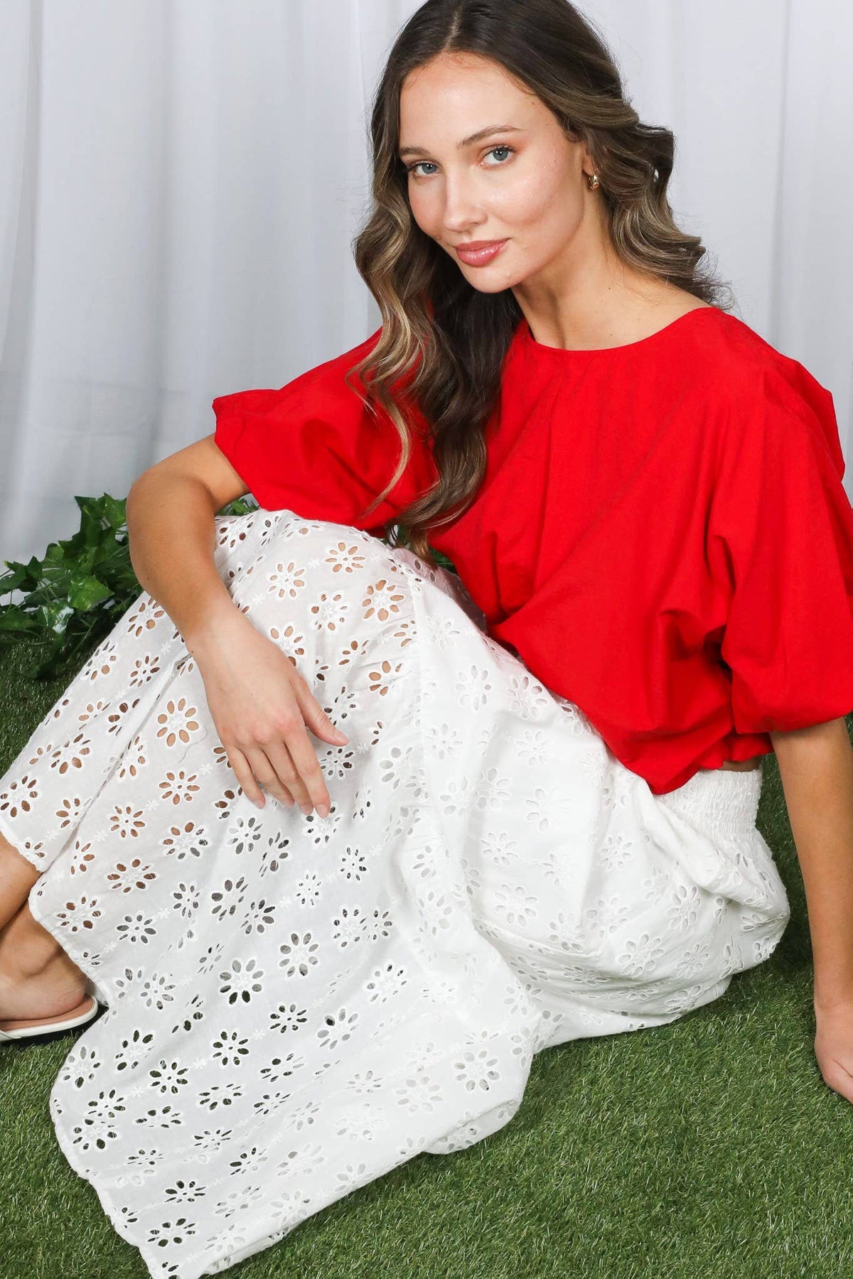 Bri Bubble Sleeve Top