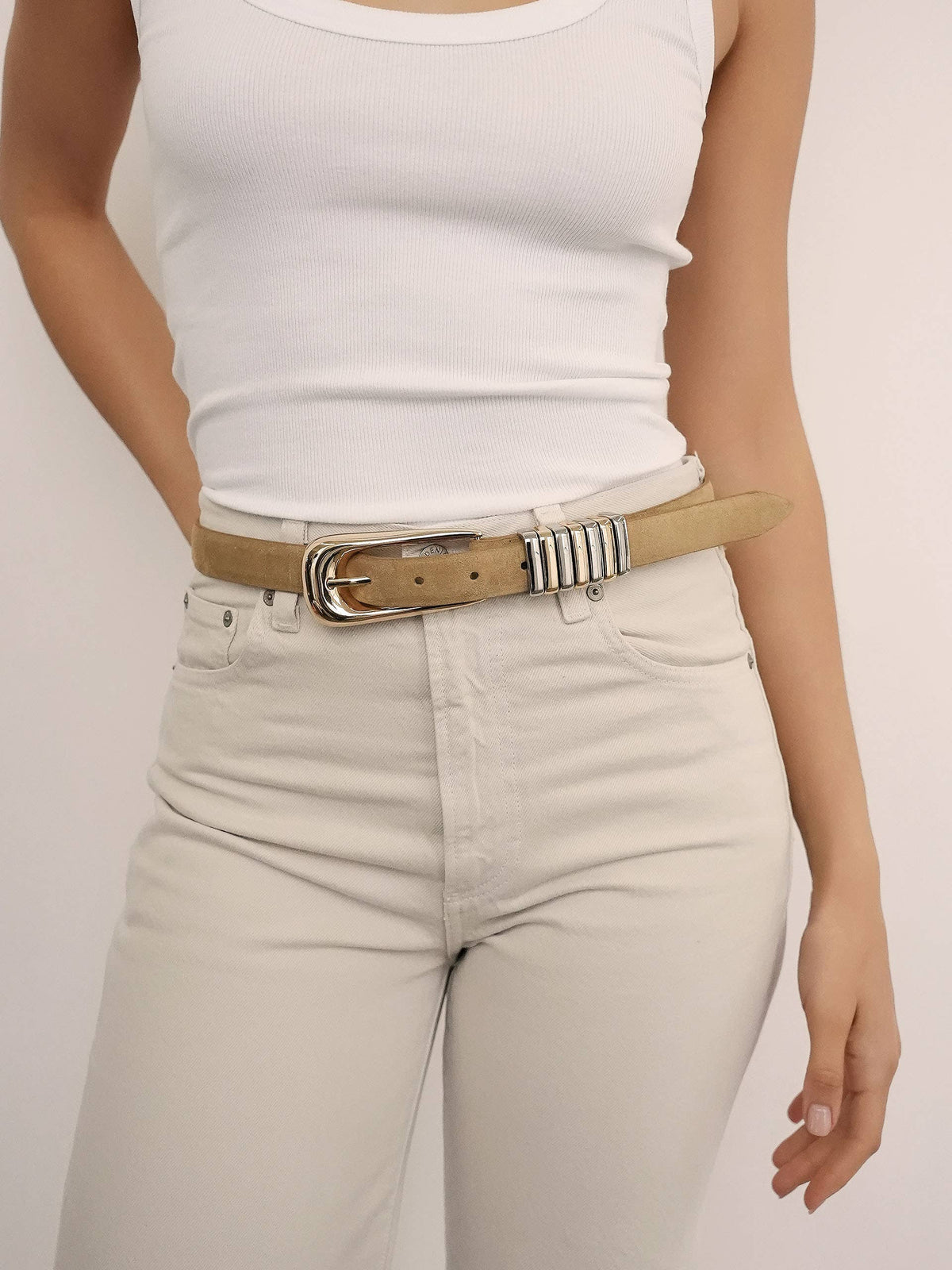 Metal Core Belt in Shiitake