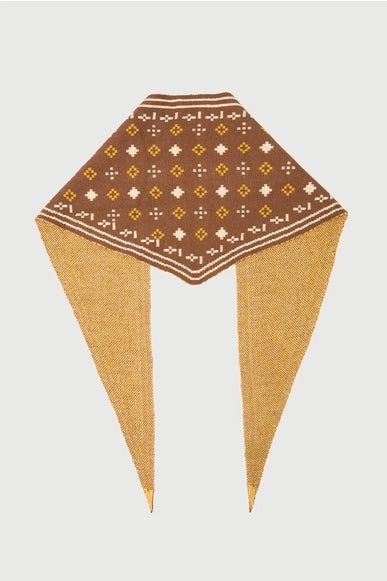 Foulard Knit Triangle Scarf