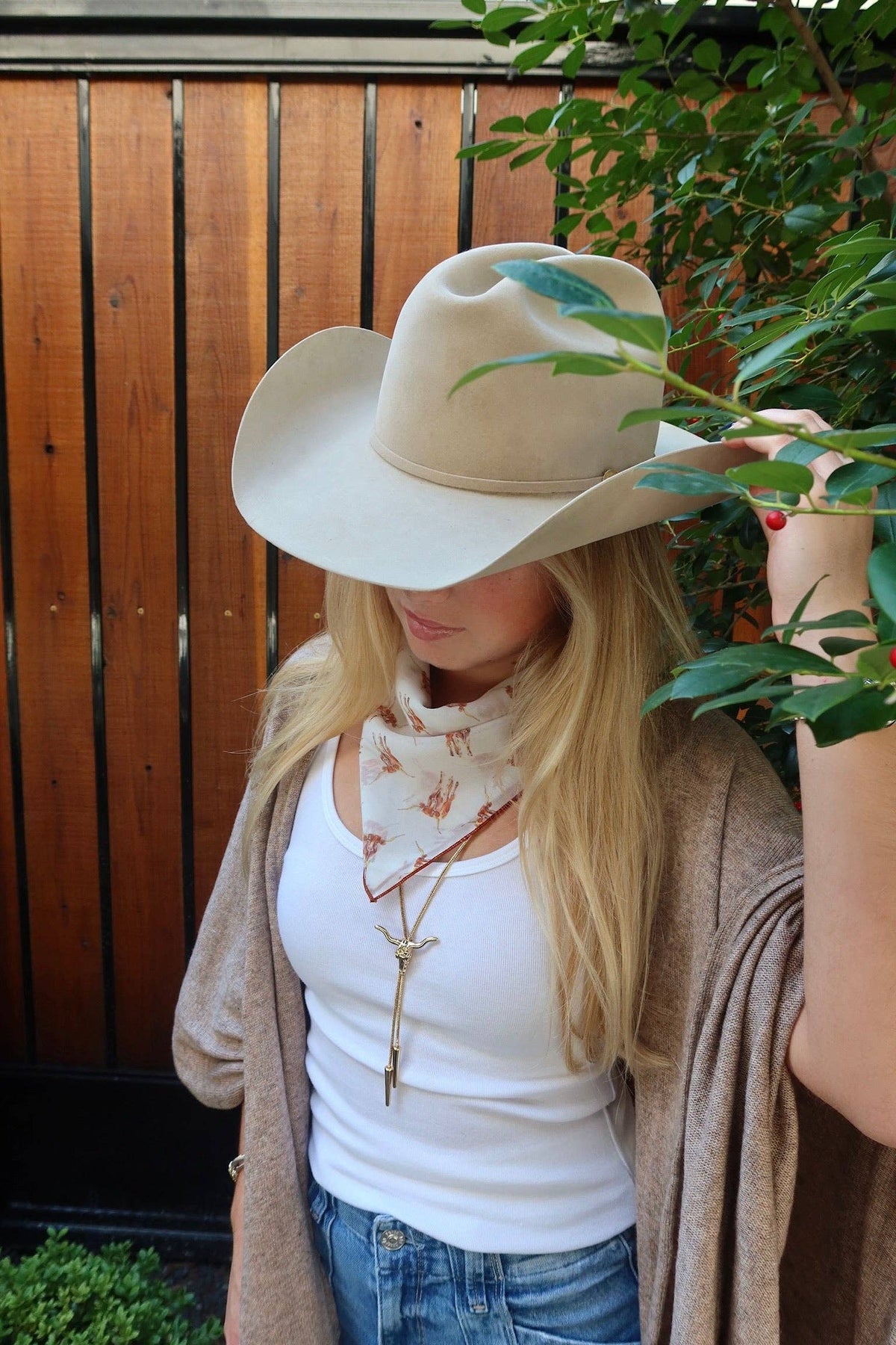 Longhorn Bolo Tie Necklace