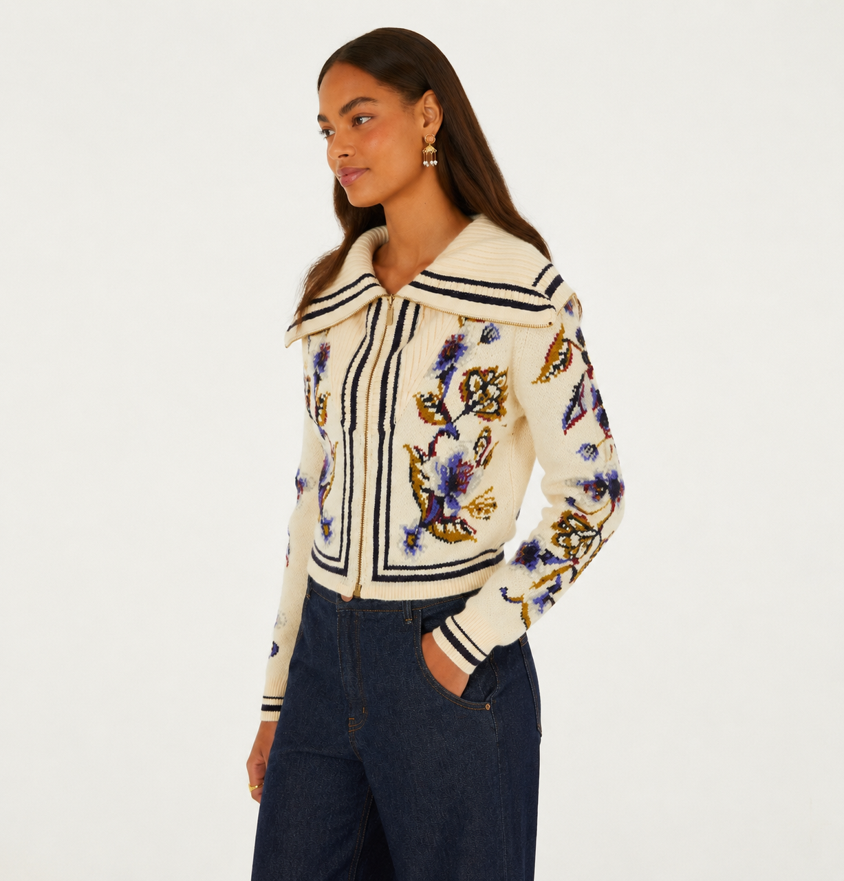 Golden Nature Knit Cardigan