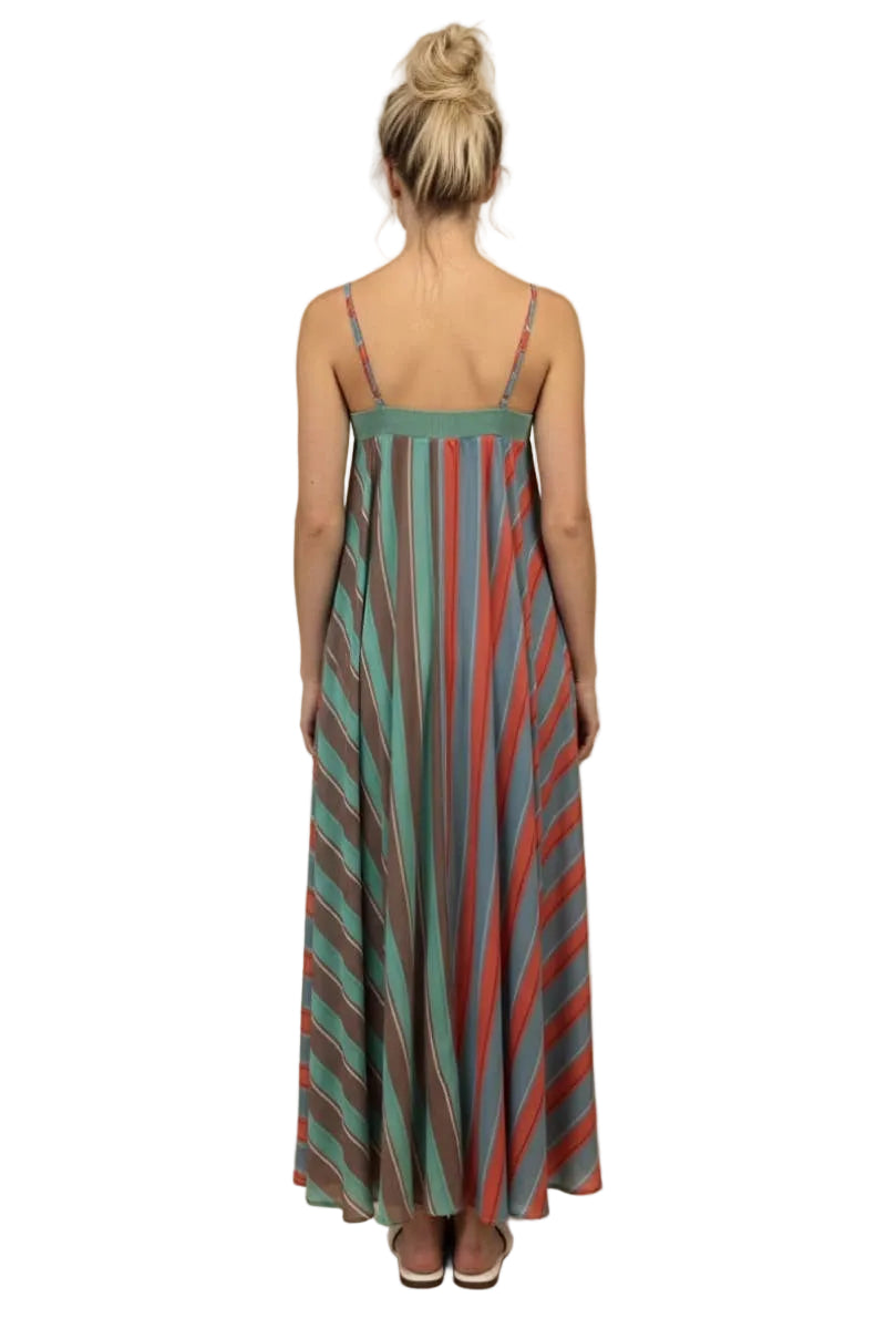 Serafina Striped Maxi Dress