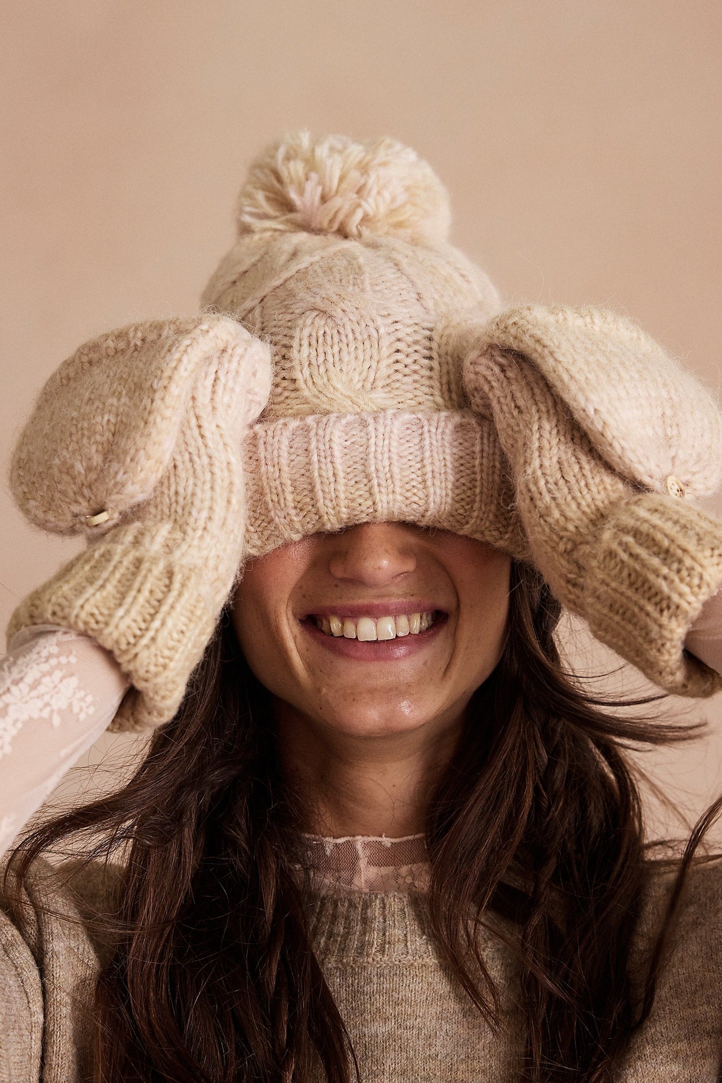 Rainbow Run Hat + Glove Set