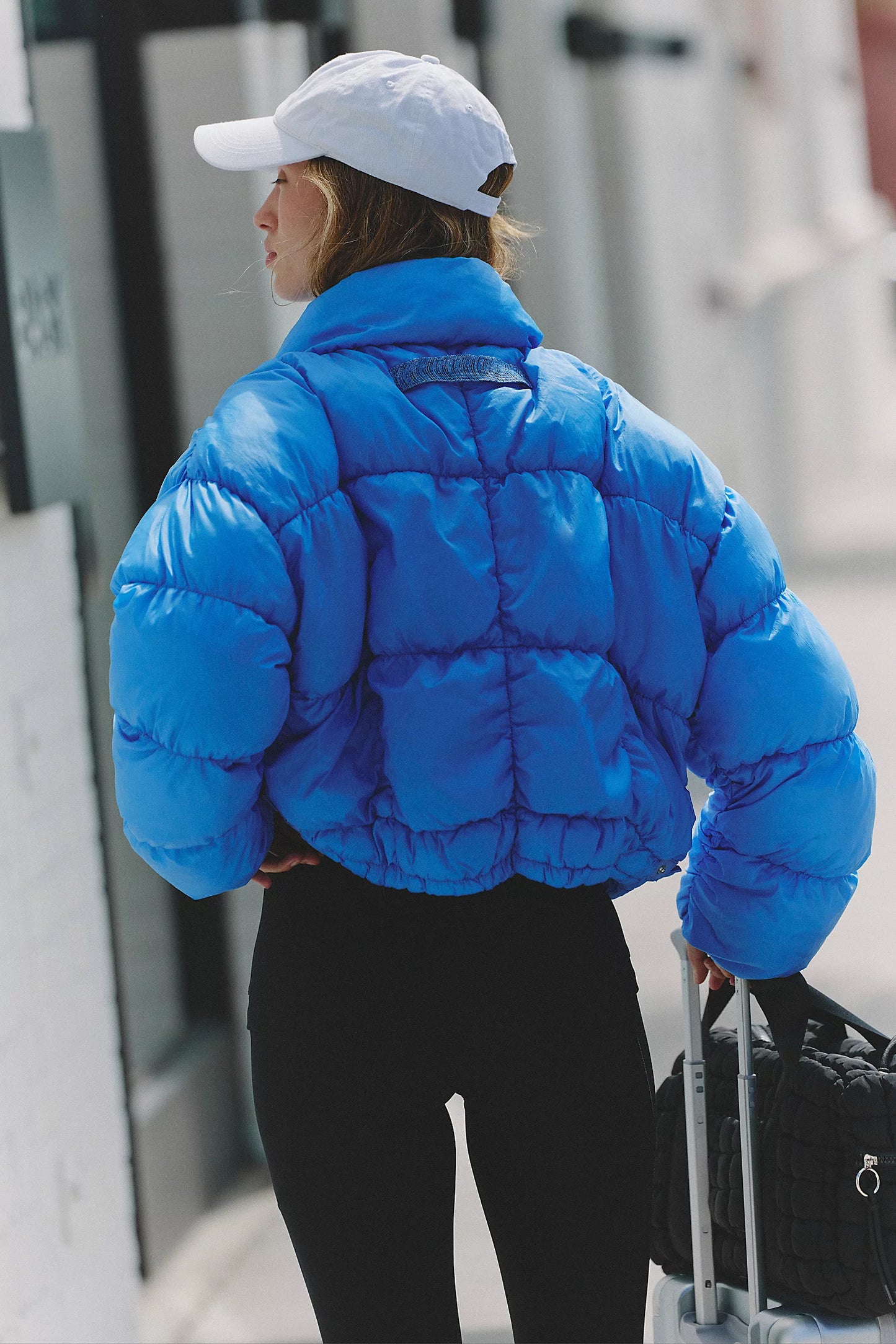 In A Bubble Puffer Jacket