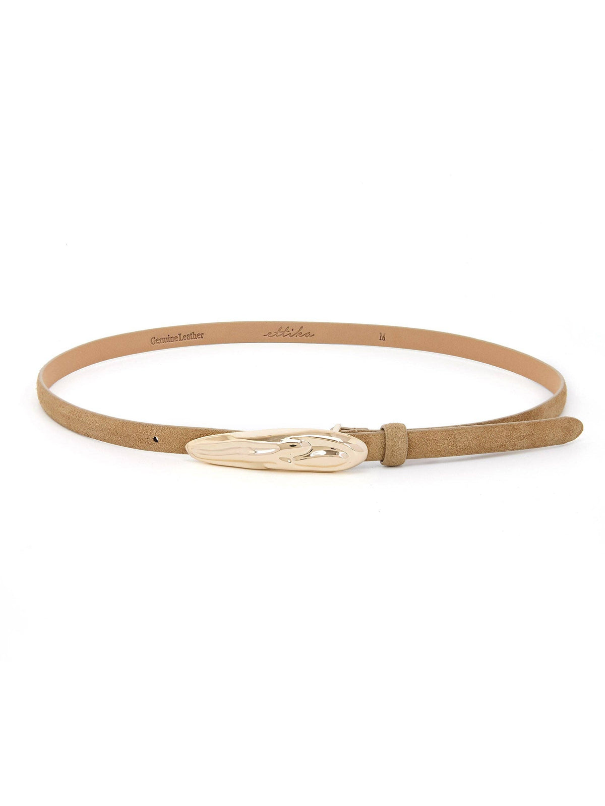 Liquid Luxe Belt in Shiitake Suede